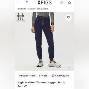 Figs Navy Scrub Zamora Jogger Pants